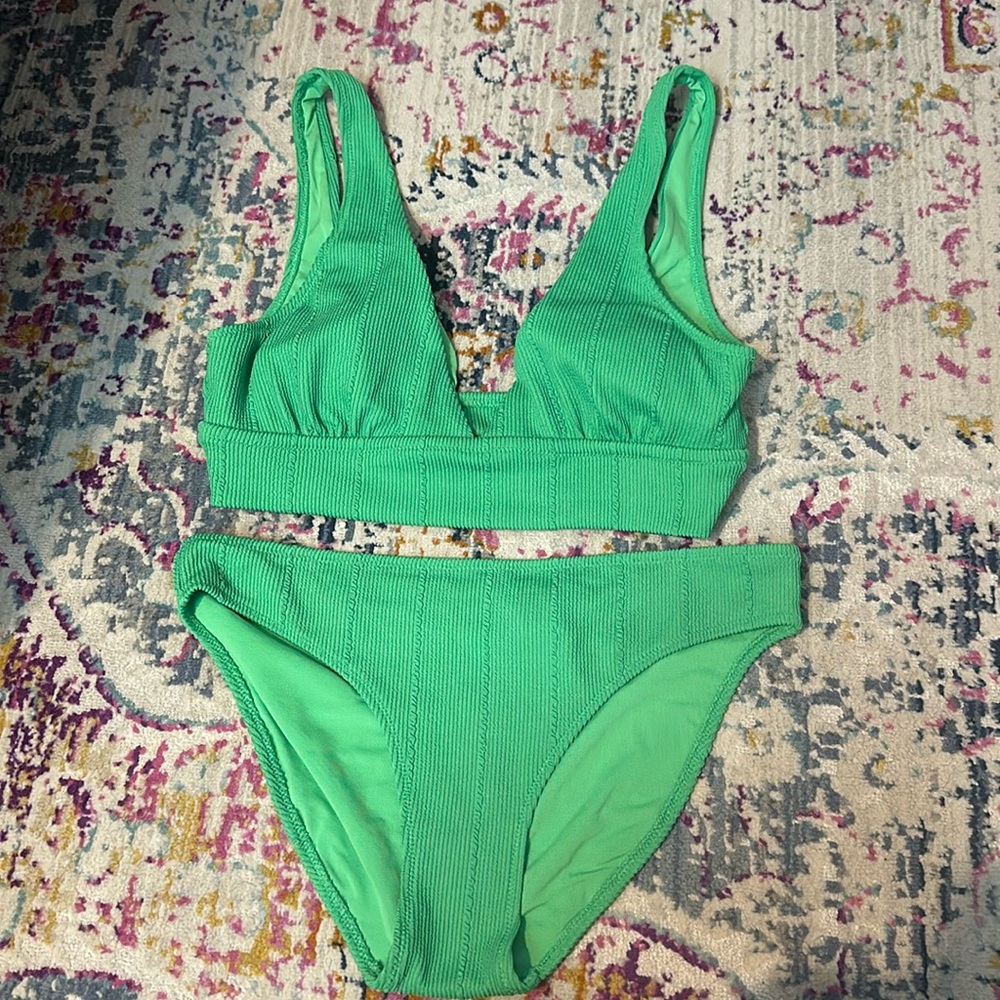 Aerie green bikini 2 piece